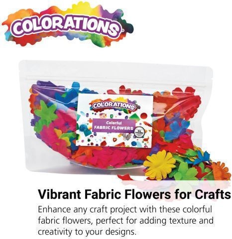 Flori Colorate Din Material Textil 300 Bucăți