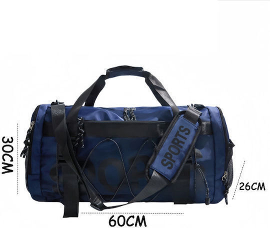 Playful Bags Σακ Βουαγιάζ Μπλε Υφασμάτινο Μ60xΠ26xΥ30εκ.