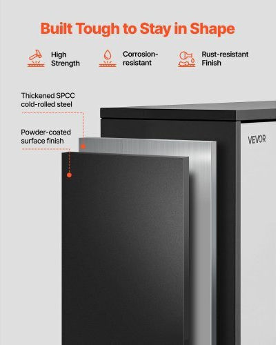 Metal Wall Cabinet Vevor 77w X 30.5l X 50h Cm Floating Tool Cabinet Garage Folding Door Shelf Load Capacity 108.9 Kg Suitable for Garage Basement Kitchen Storage Assembly Required