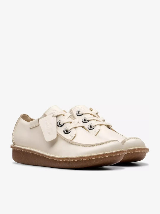 Women's Leather Slip-Ons Beige