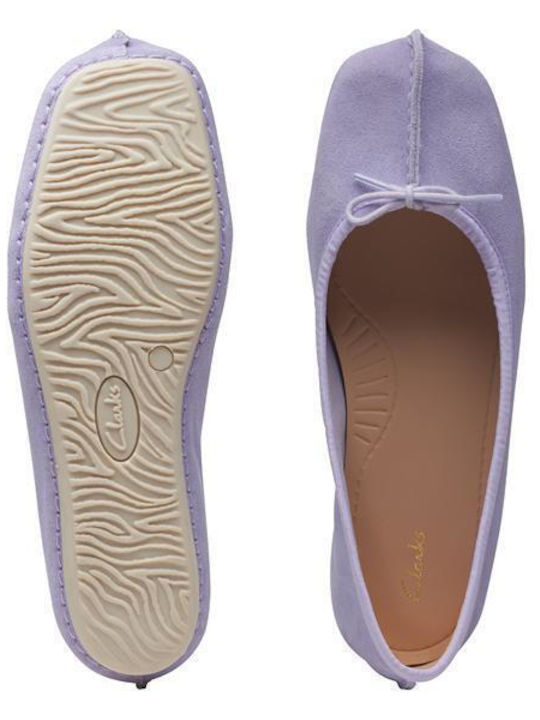 Freckle Ice Wildleder Damen Ballerinas Lila