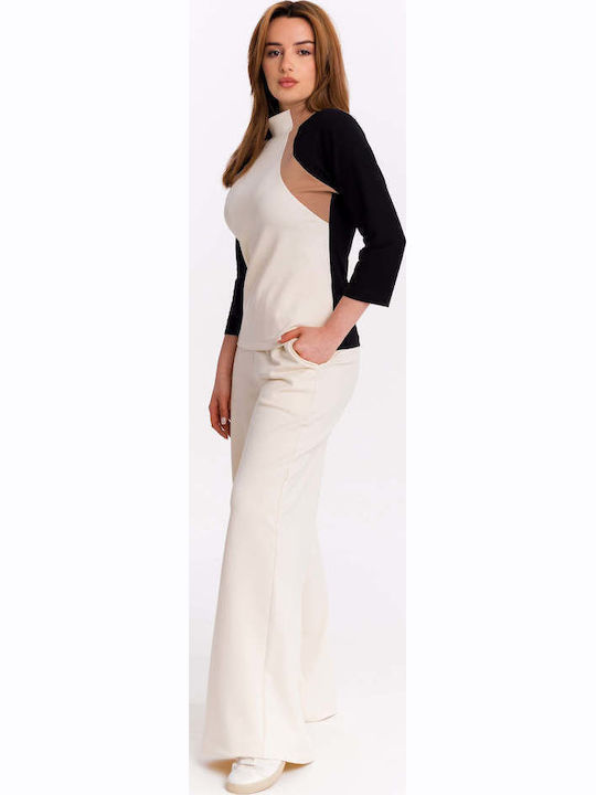 Bluza Damă Din Bumbac Multicolor