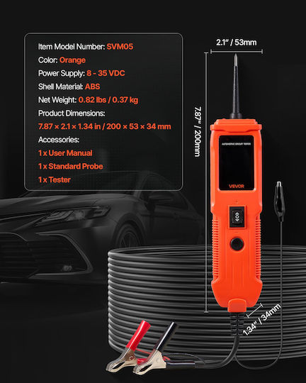 Vevor Voltage Tester DLXQCDLCSYKCO4QL7001V9 DC 65 - 65V