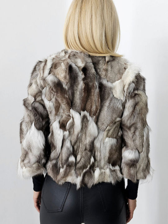 Women's Short Fur White-beige