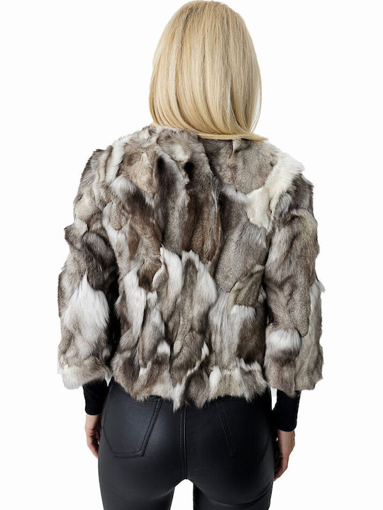 Women's Short Fur White-beige