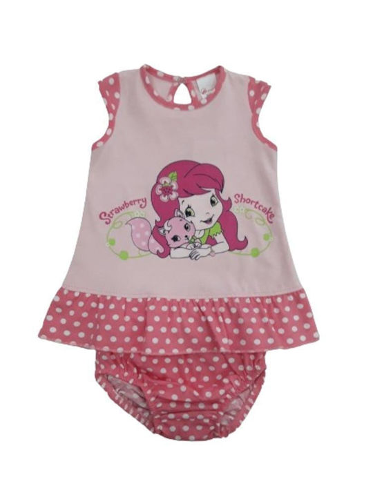 Rochie Fete Fără Mâneci Set Cu Chilot Fuchsia