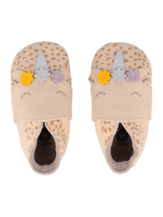 Bobux Βρεφικά Παντοφλάκια Αγκαλιάς Ροζ Soft Sole