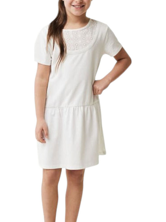 Kinderkleid Kurzärmelig Weiß
