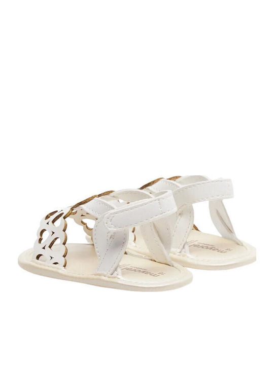 Mayoral Baby Sandals White