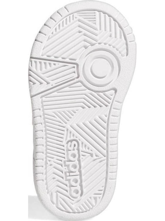 Hoops 3.0 CF Kids Sports Shoes with Hoop & Loop Closure Cloud White