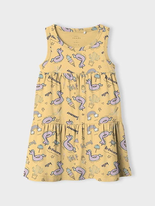 Rochie pentru Copii Fără mâneci Galben
