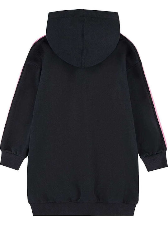 Kinderkleid Mädchenkleider Langärmelig Schwarz
