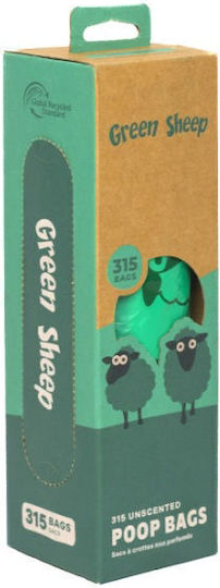 Green Sheep Dog Excrement Removal Bags Single Roll 315 Units