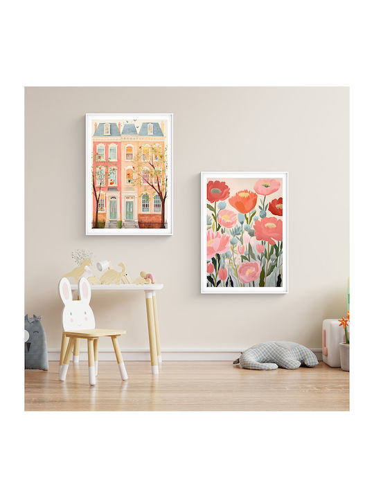 Kinderposter Blumen 40x30cm