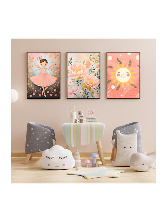 Kids Poster Flowers 40x30cm