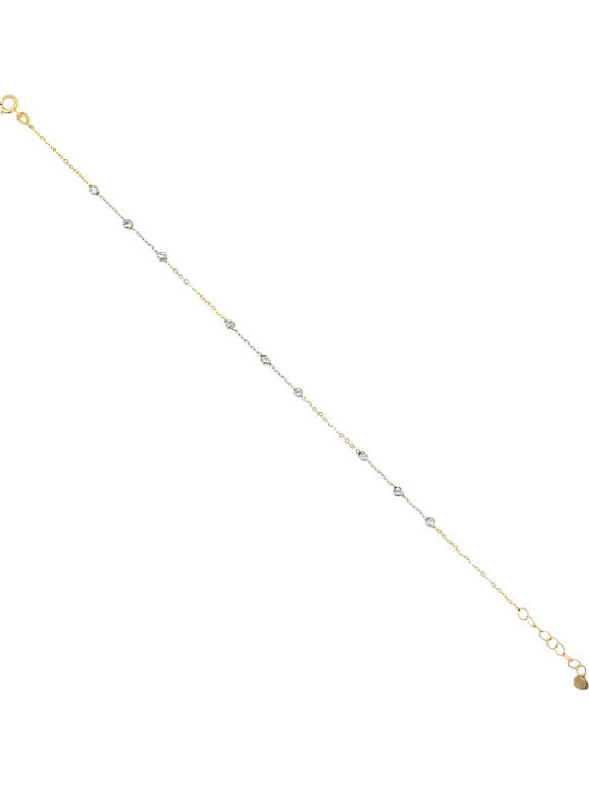 Xryseio Дамско Гривна от Бяло злато 14K