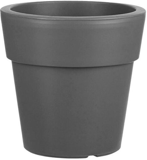 Et Plast Αναΐς Γλάστρα Πλαστική Ανθρακί 25x25x24εκ.