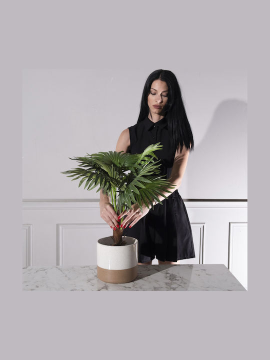Supergreens Planter Ceramic White 20.5x20.5cm.