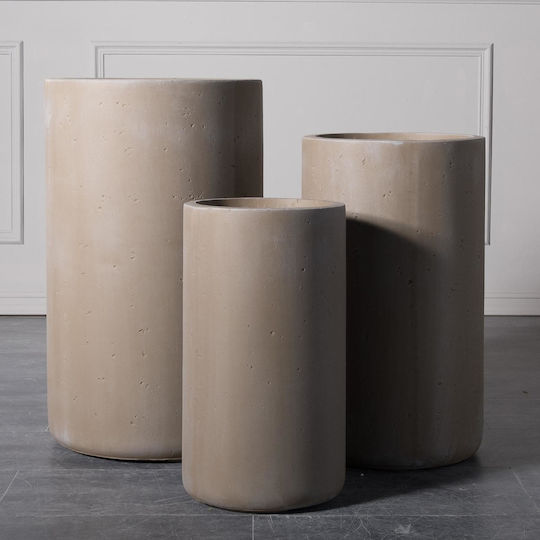 Supergreens Rocky Κασπώ Κεραμικό Μπεζ 34x34x61εκ.