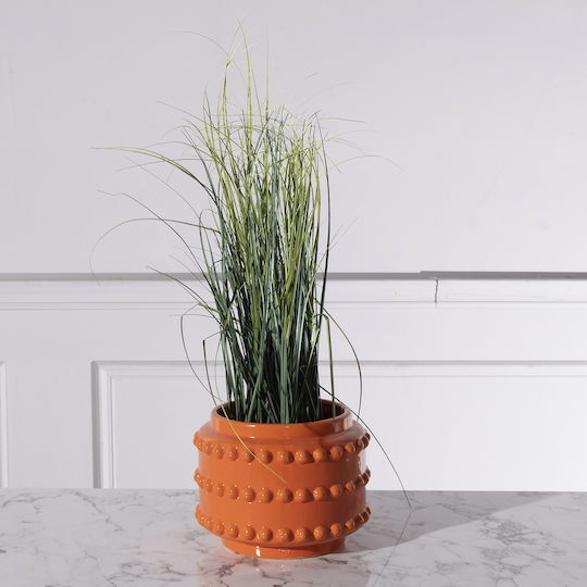 Supergreens Planter Ceramic Orange 21x21cm.