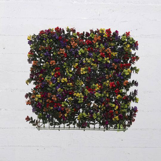 Supergreens Panou artificial de frunziș Buxus Multicolor 50x50cm Supergreens Panou artificial de frunziș Buxus Multicolor 50x50cm