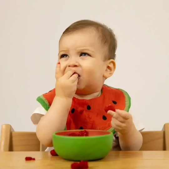 Oli&Carol Feeding Set made of Wood Green 2pcs