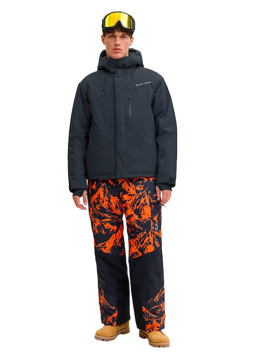 Jack & Jones 12284649 Ανδρικό Μπουφάν για Σκι & Snowboard Μαύρο