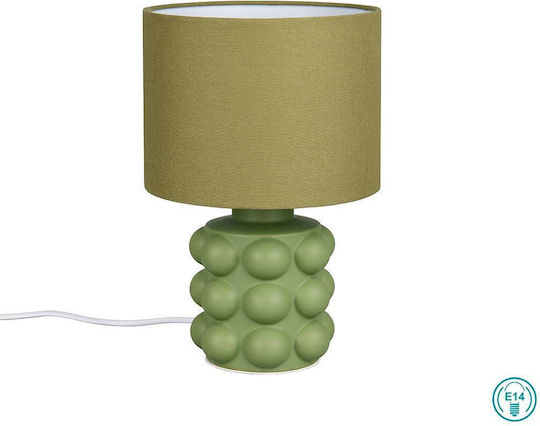 Trio Lighting Table Lamp for Socket E27 with Green Shade and Base