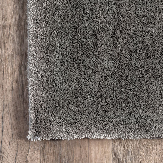 Deluxe Teppich Rechteckig Pelzige Dark Grey 001-dg-130