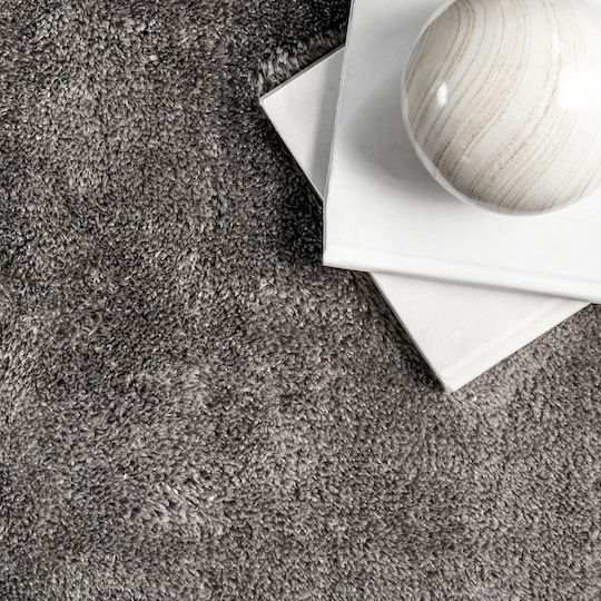 Deluxe Teppich Rechteckig Pelzige Dark Grey 001-dg-130