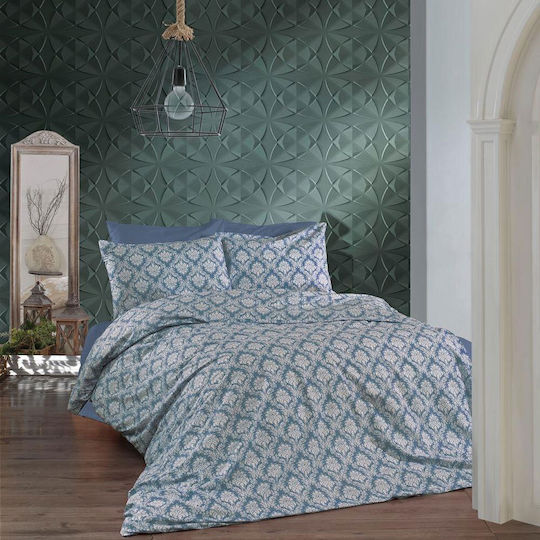 Dimcol Οφηλία Σετ Σεντόνια Μονά 160x240εκ. 279 Blue (3τμχ)