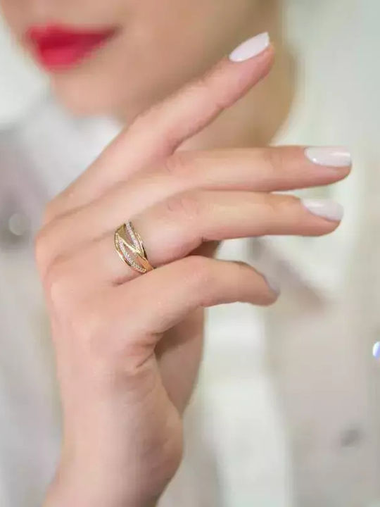 Femeie Inel cu Zirconiu din Aur 14K