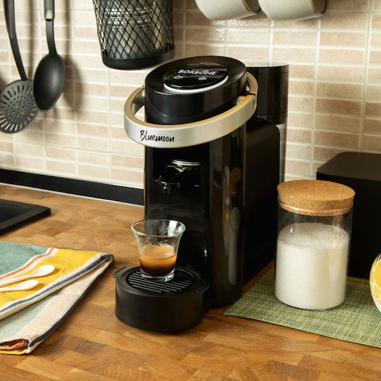Caffe Borbone Bluemoon Pod Coffee Machine E.S.E. Pod Pressure 15bar Black