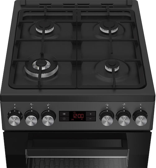 Beko Aragaz cu Gaz Lichefiat & Electricitate 60lt cu Plite pe Gaz Lichefiat L50cm. Black
