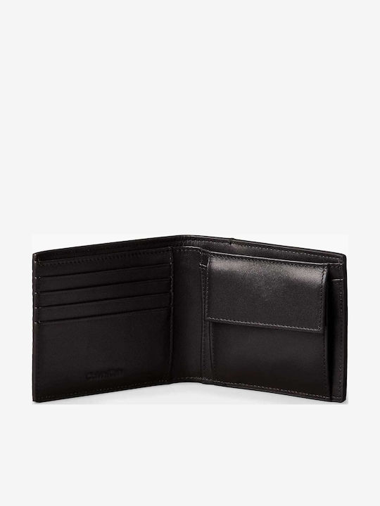 Bill.embossed Leather Men's Wallet Classic Black