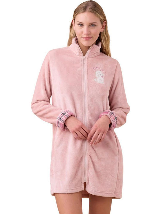Noidinotte Winter Women's Robe Pink