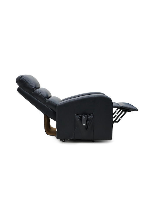 Πολυθρόνα Relax Massage με Υποπόδιο Γκρι 70x73x110cm
