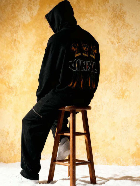 Sweatshirt with Hood Black