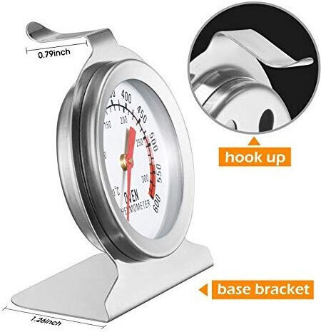 Aj 50/300°c Analog Thermometer Backofen mit Nadel +50°C / +50°C