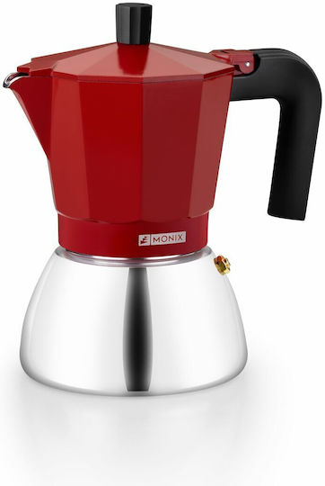 Monix Cafetieră Pentru Plită Espresso Roșie