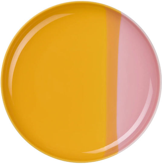 ASA Selection ASA Selection Servierplatte für Wüste aus Porzellan Orange mit Durchmesser 22cm