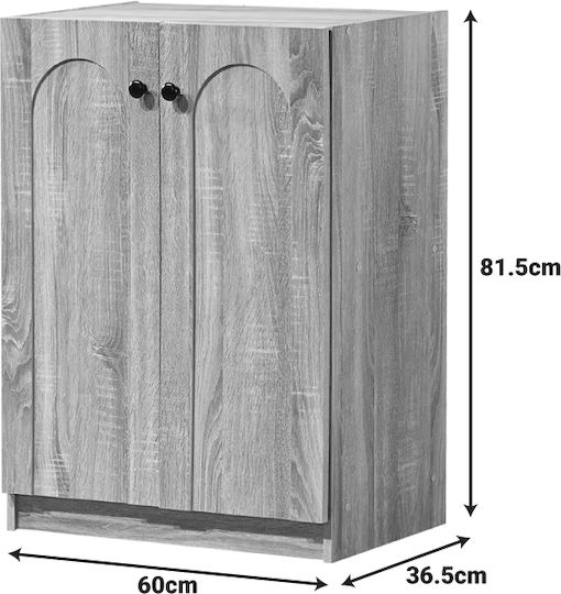 Holz Schuhschrank Ambera 60x36.5x81.5cm