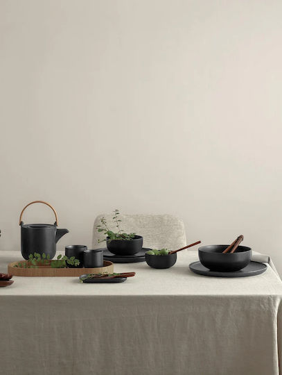 Asa Porcelain Salad Bowl Black