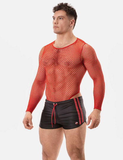 Barcode Berlin Sexy Ανδρικό Body Κόκκινο