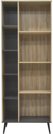 Zezan Sonoma Bookcase Anthracite 76.5x30x200.5 cm