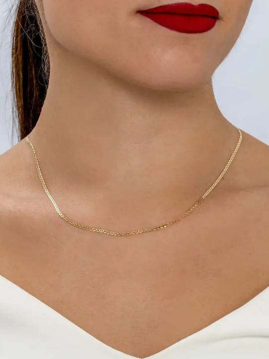Gold Chain Neck Theta 14K Length 45cm