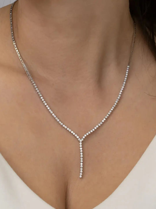 Set mit Halskette , Ohrringe & Ring aus Silber mit Steinen