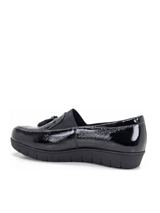 Λουστρίνι Γυναικεία Loafers σε Μαύρο Χρώμα