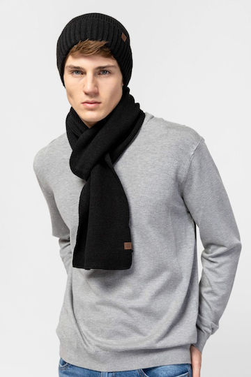 Beanie Masculin Căciulă Tricotat în culoarea Negru