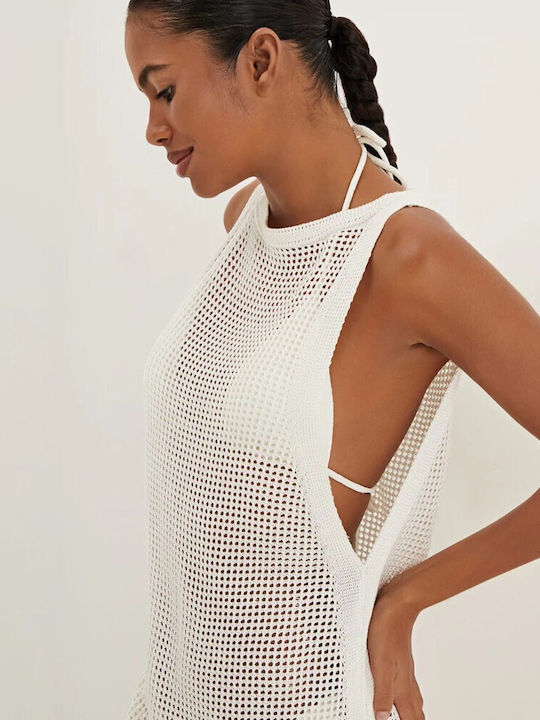Vix Women's Mini Caftan Beachwear Off-white